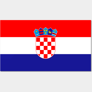 Croatia flag Posters and Art
